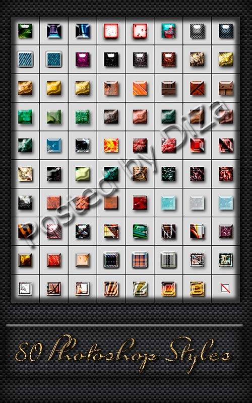 Set variety photoshop styles Set variety photoshop styles