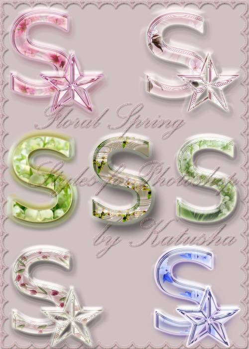 Free Spring Floral Styles for Photoshop