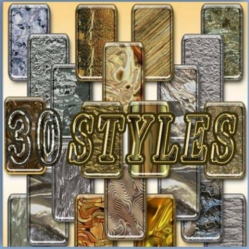 Free Photoshop Styles Gold Foil