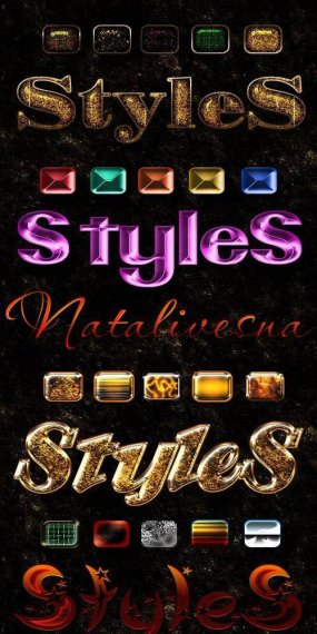 Free Bright Mix gold photoshop styles - Free download